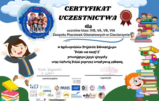 Podsumowanie Ogólnopolskiego Projektu Edukacyjnego Polak ma Essę ! 2