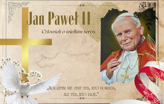 Wyniki konkursu grafiki komputerowej "Święty Jan Paweł II Człowiek o wielkim sercu"